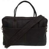 Piel Leather Top-Zip Portfolio - Luggage Base